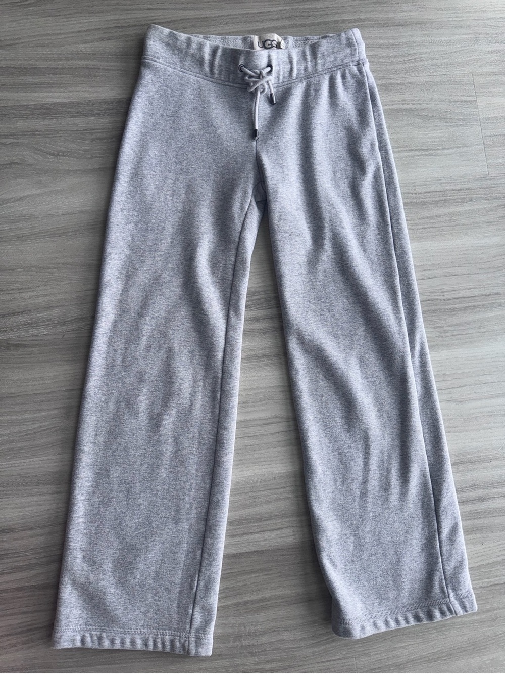 UGG Women’s Light Grey Wide-Leg Sweatpants